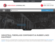 Tablet Screenshot of industriallinings.com